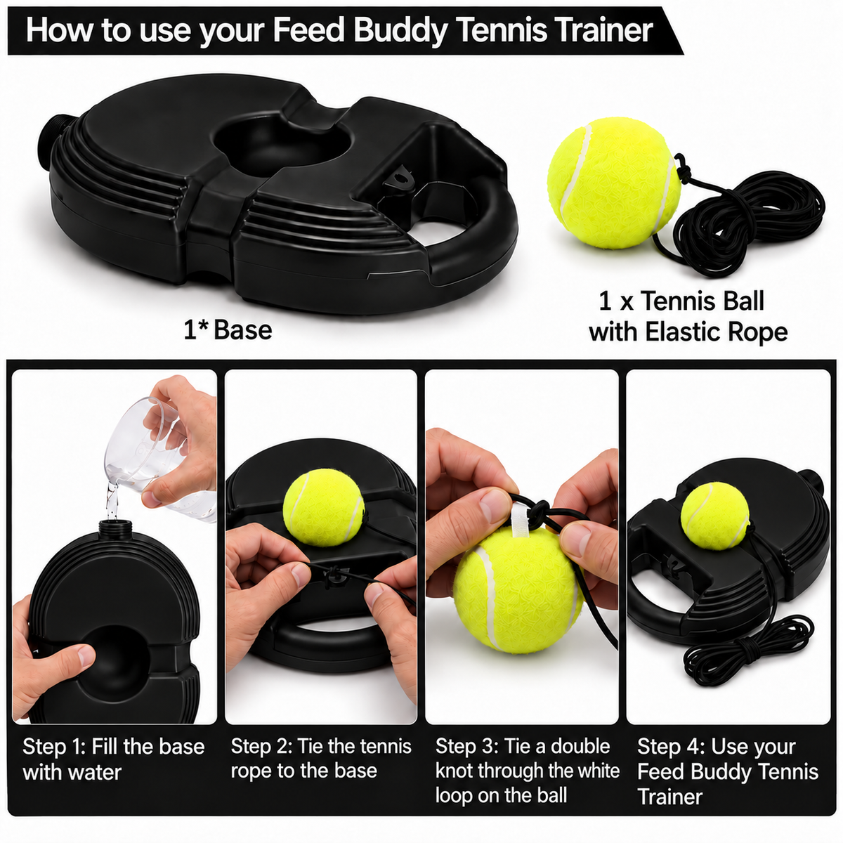 Feed Buddy Solo Tennis Trainer