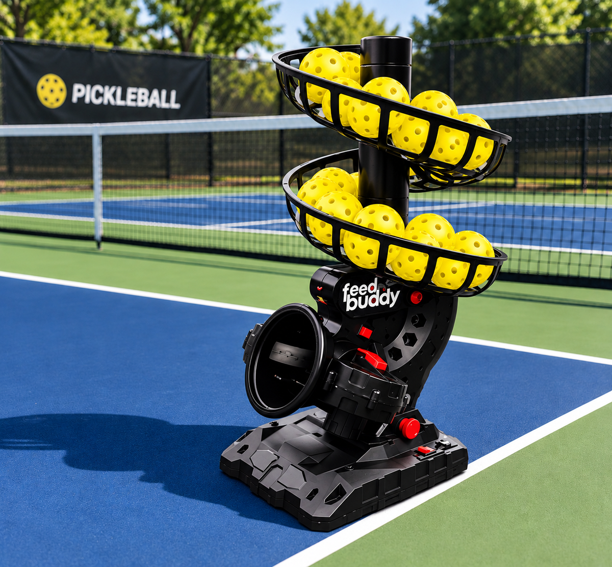 Feed Buddy Pickleball PRO Automatic Ball Feed Machine