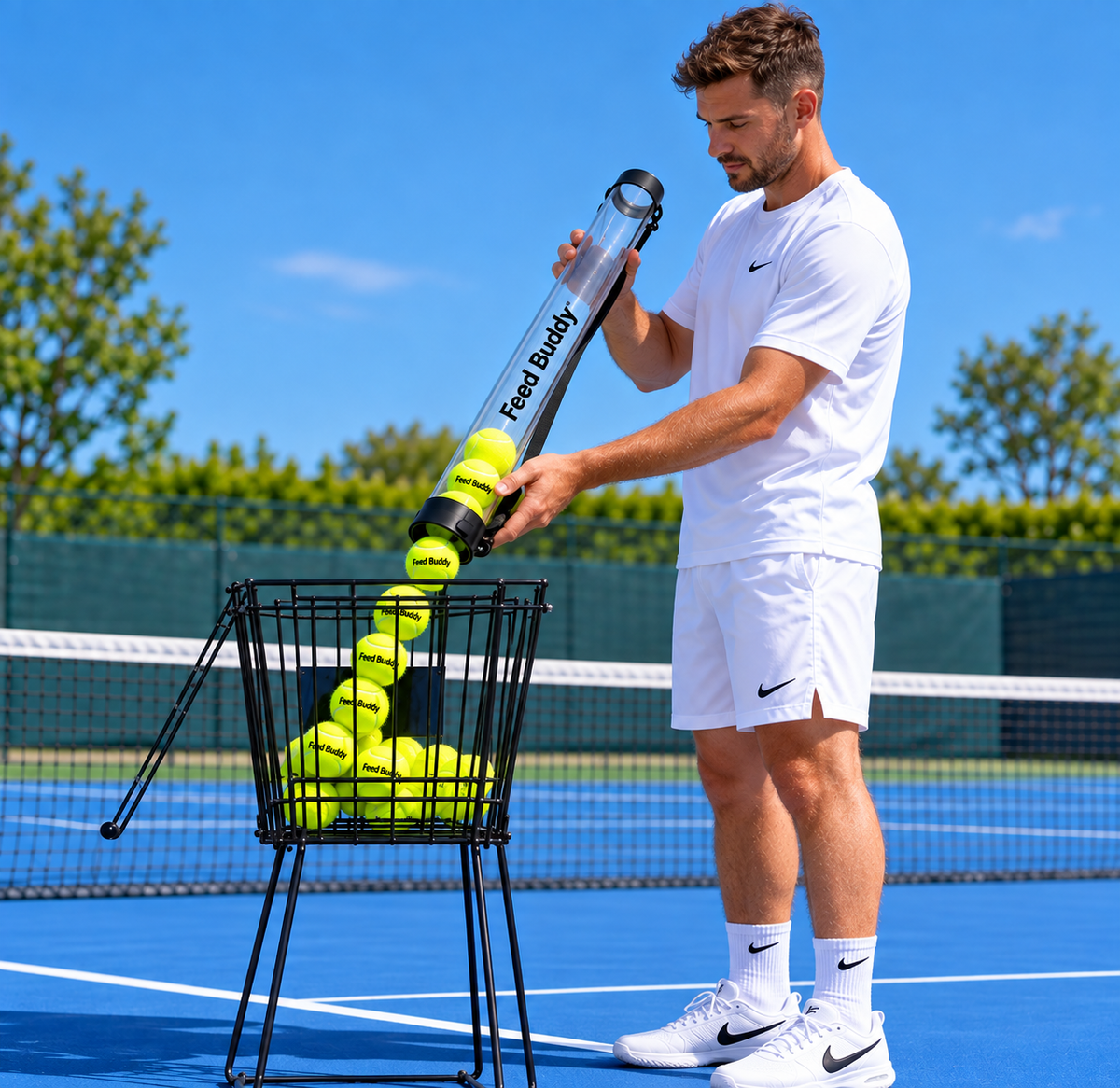 Feed Buddy Tennis/Paddle Ball Collector Tube